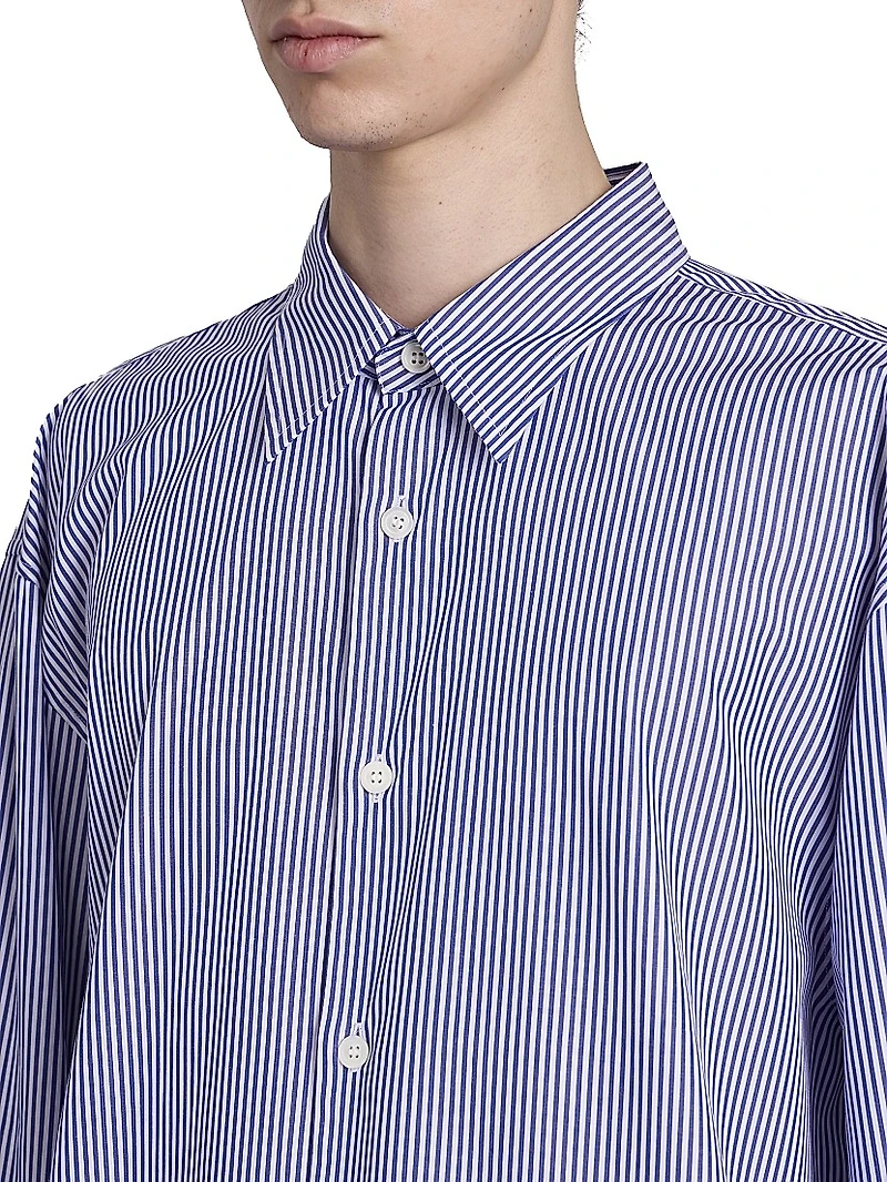 Croom Striped Cotton Button-Front Shirt