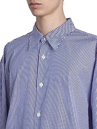 Croom Striped Cotton Button-Front Shirt