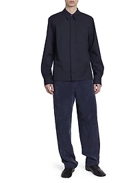 Corran Cotton-Wool Button-Front Shirt
