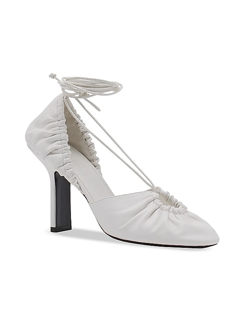Mesure Lace-Up Leather Pumps