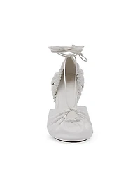 Mesure Lace-Up Leather Pumps