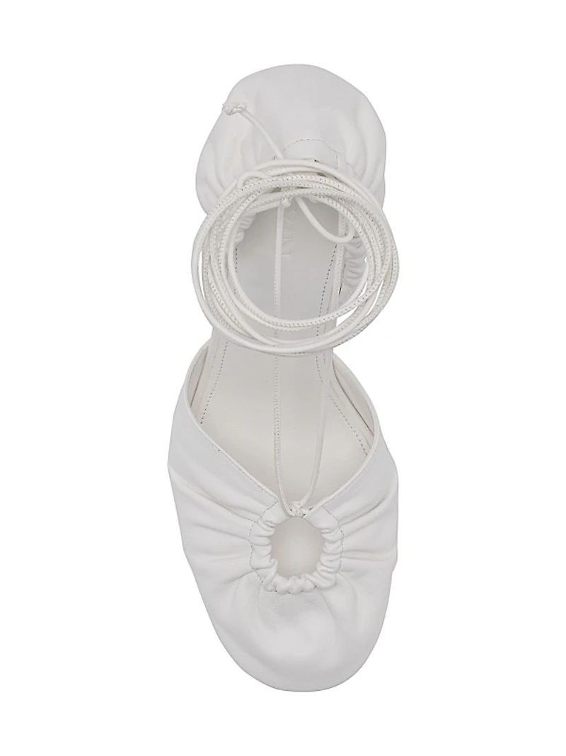 Mesure Lace-Up Leather Pumps