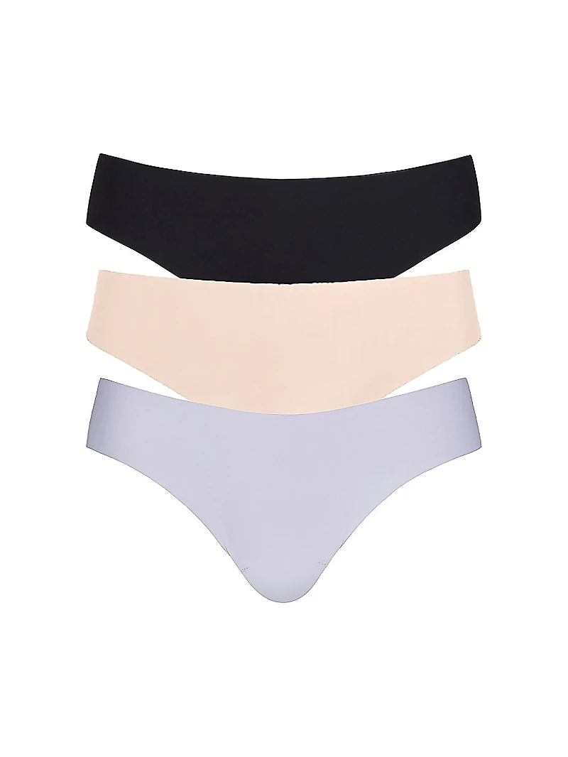 Butter 3-Pack Mid-Rise Thongs