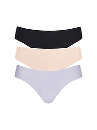 Butter 3-Pack Mid-Rise Thongs