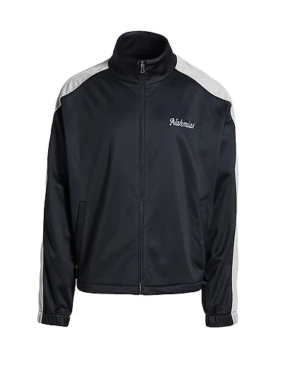 Contrast-Trim Track Jacket