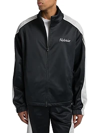 Contrast-Trim Track Jacket