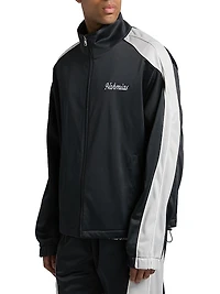 Contrast-Trim Track Jacket