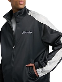 Contrast-Trim Track Jacket