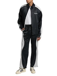 Contrast-Trim Track Jacket