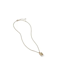 Chatelaine Pavé Bezel Pendant Necklace in 18K Yellow Gold