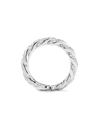 Pavéflex Band Ring 18K White Gold