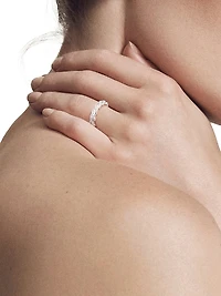 Pavéflex Band Ring 18K White Gold