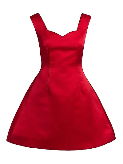 Halo Silk Cocktail Minidress