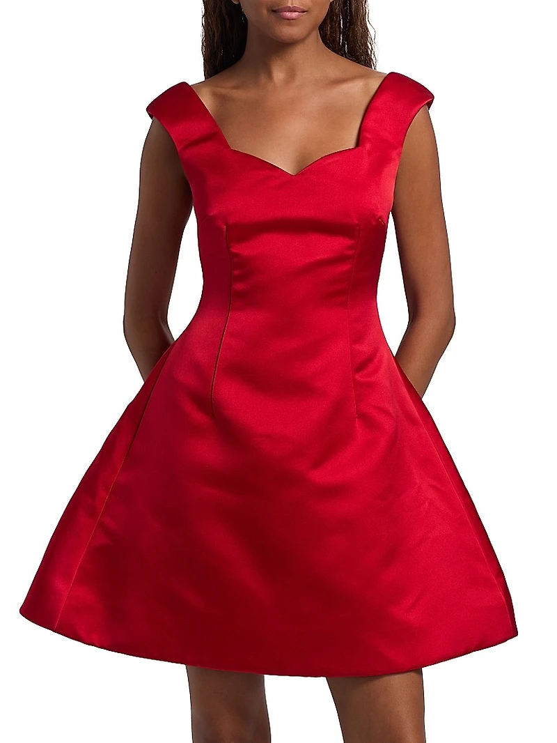 Halo Silk Cocktail Minidress