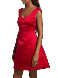 Halo Silk Cocktail Minidress