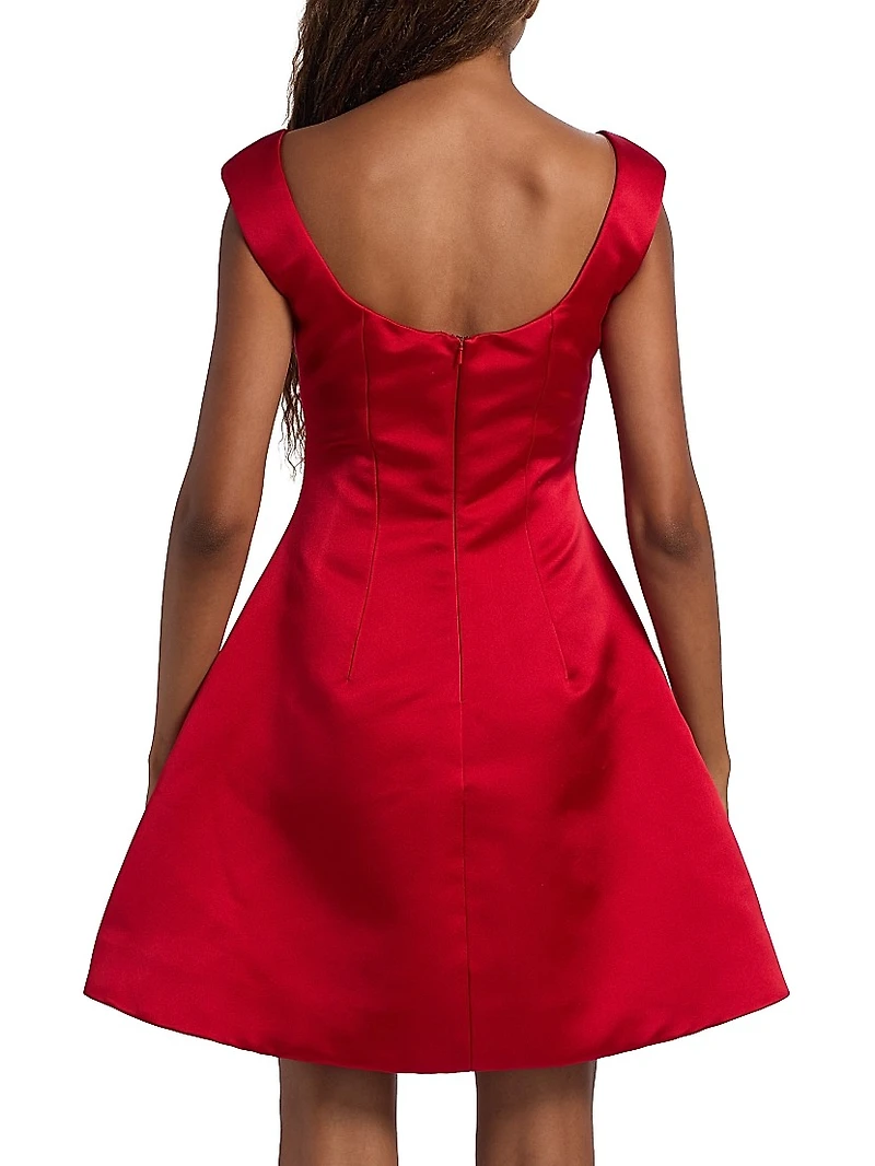 Halo Silk Cocktail Minidress