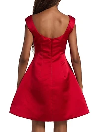 Halo Silk Cocktail Minidress