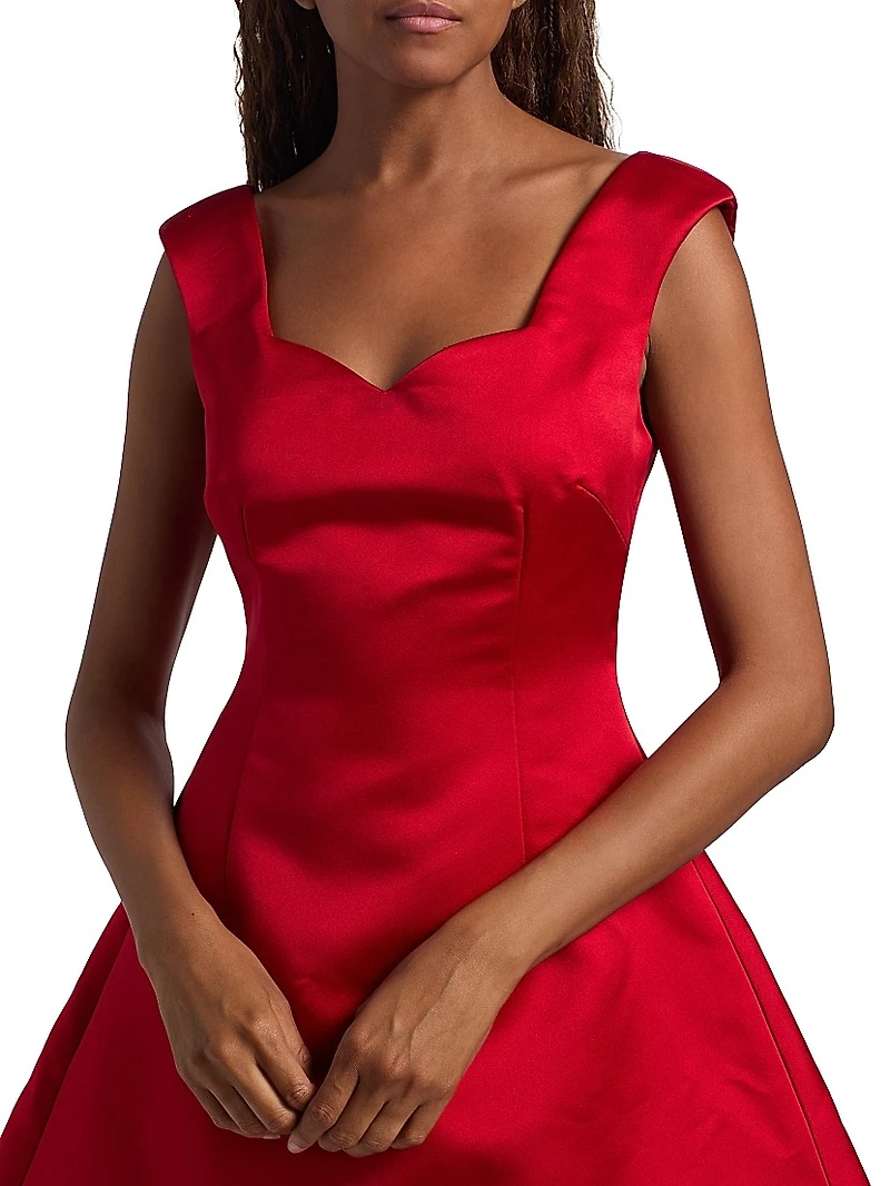 Halo Silk Cocktail Minidress