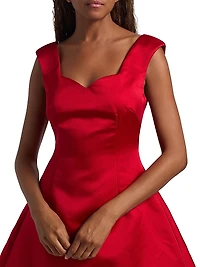 Halo Silk Cocktail Minidress