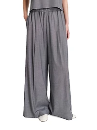 Eva Wool-Blend Wide-Leg Pants
