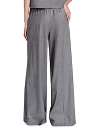 Eva Wool-Blend Wide-Leg Pants