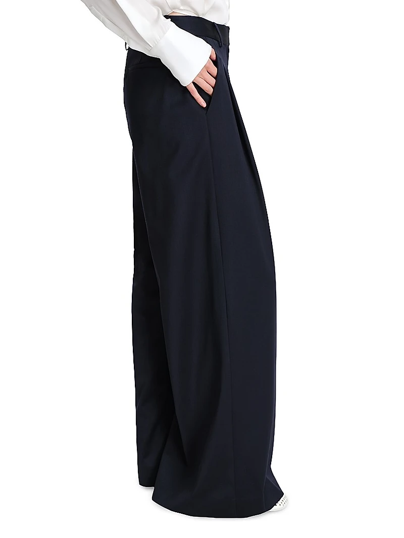 Next Didi Wool Wide-Leg Pants
