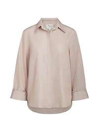 Boyfriend Cotton Long-Sleeve Shirt