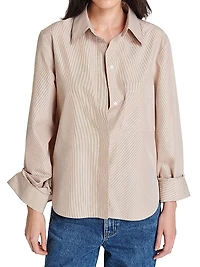 Boyfriend Cotton Long-Sleeve Shirt