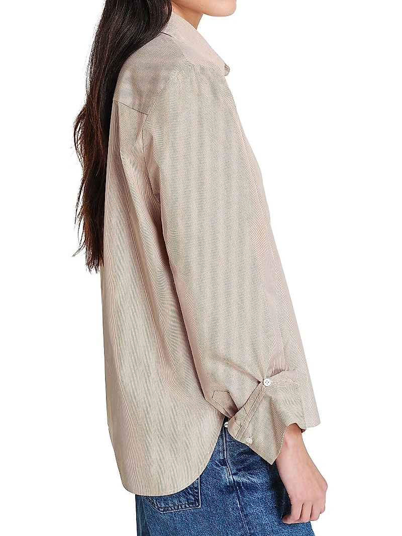 Boyfriend Cotton Long-Sleeve Shirt