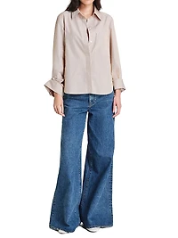 Boyfriend Cotton Long-Sleeve Shirt