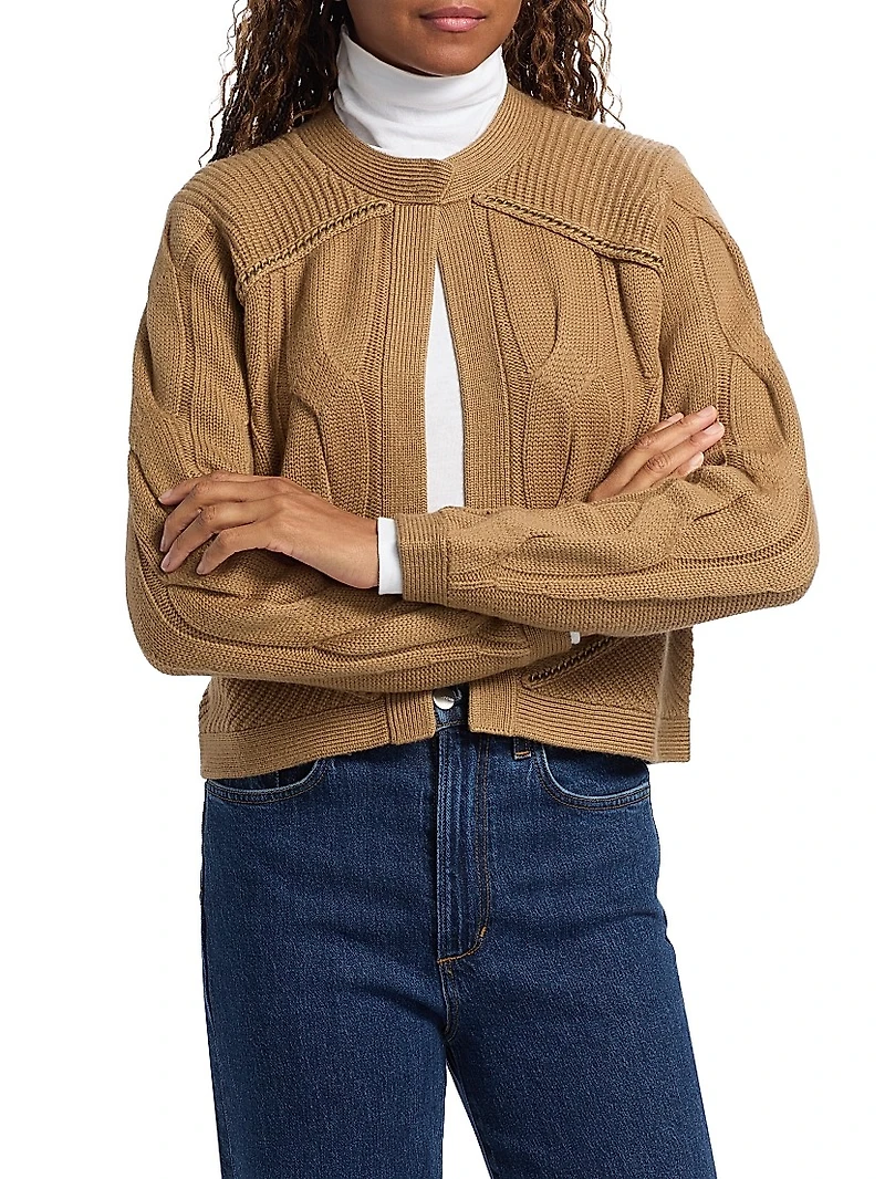 Chain Sweater Jacket