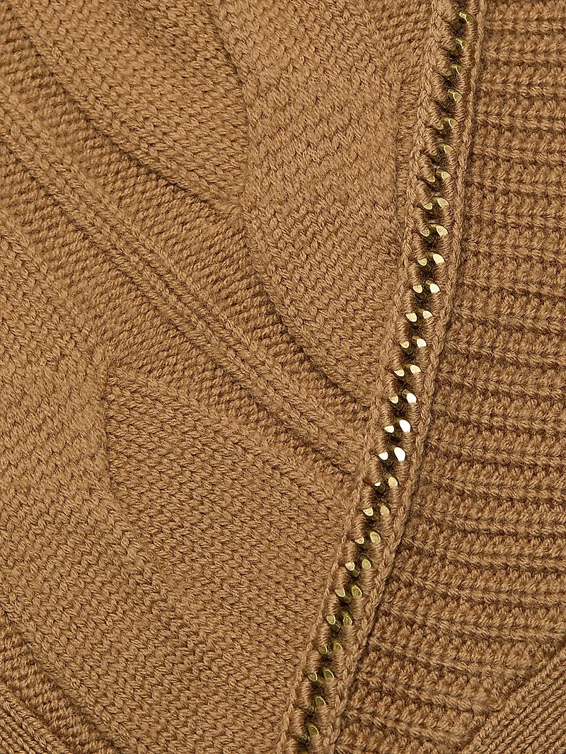 Chain Sweater Jacket
