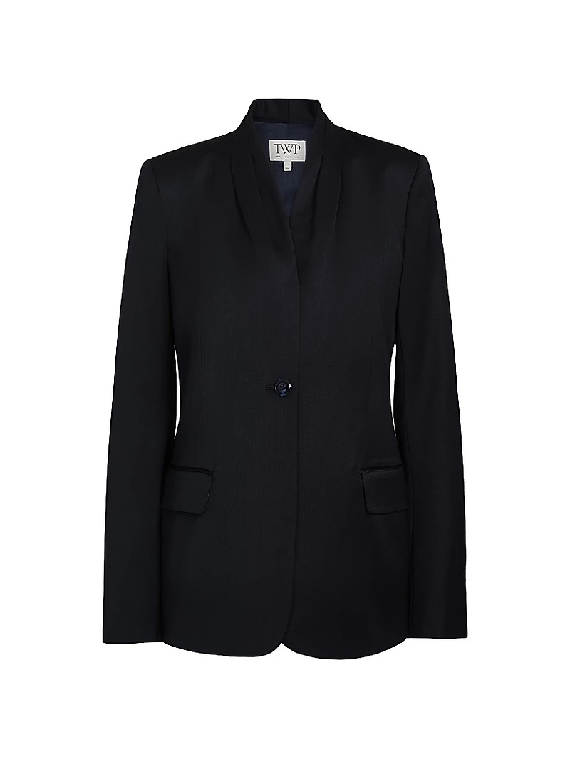 Shawl-Collar Wool Dinner Jacket