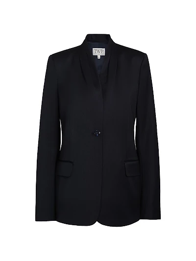 Shawl-Collar Wool Dinner Jacket