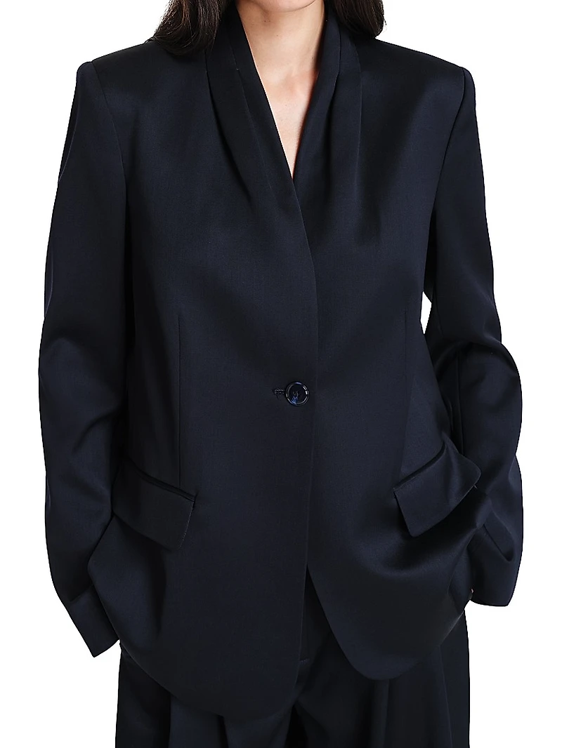 Shawl-Collar Wool Dinner Jacket