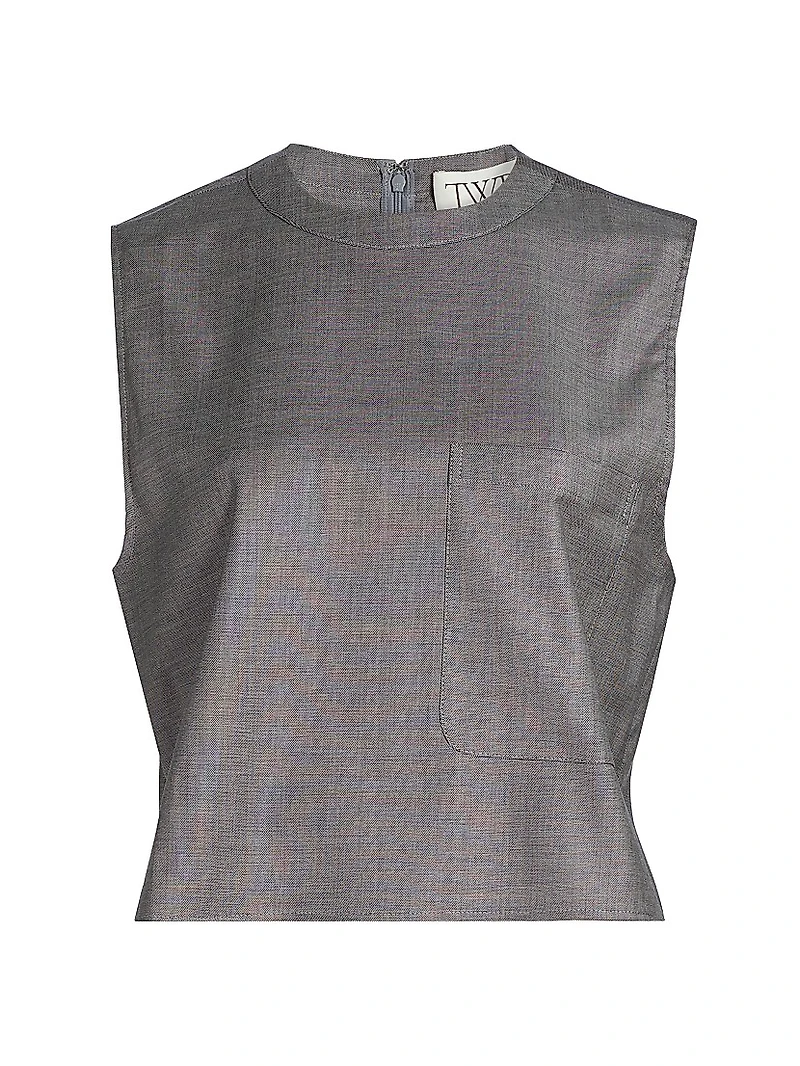 Cropped Muscle Tank Top