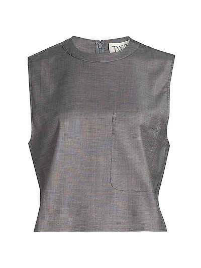 Cropped Muscle Tank Top