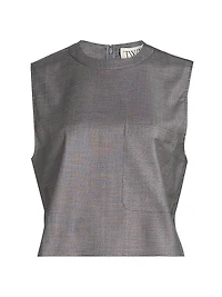 Cropped Muscle Tank Top