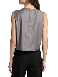 Cropped Muscle Tank Top