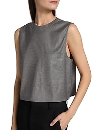 Cropped Muscle Tank Top