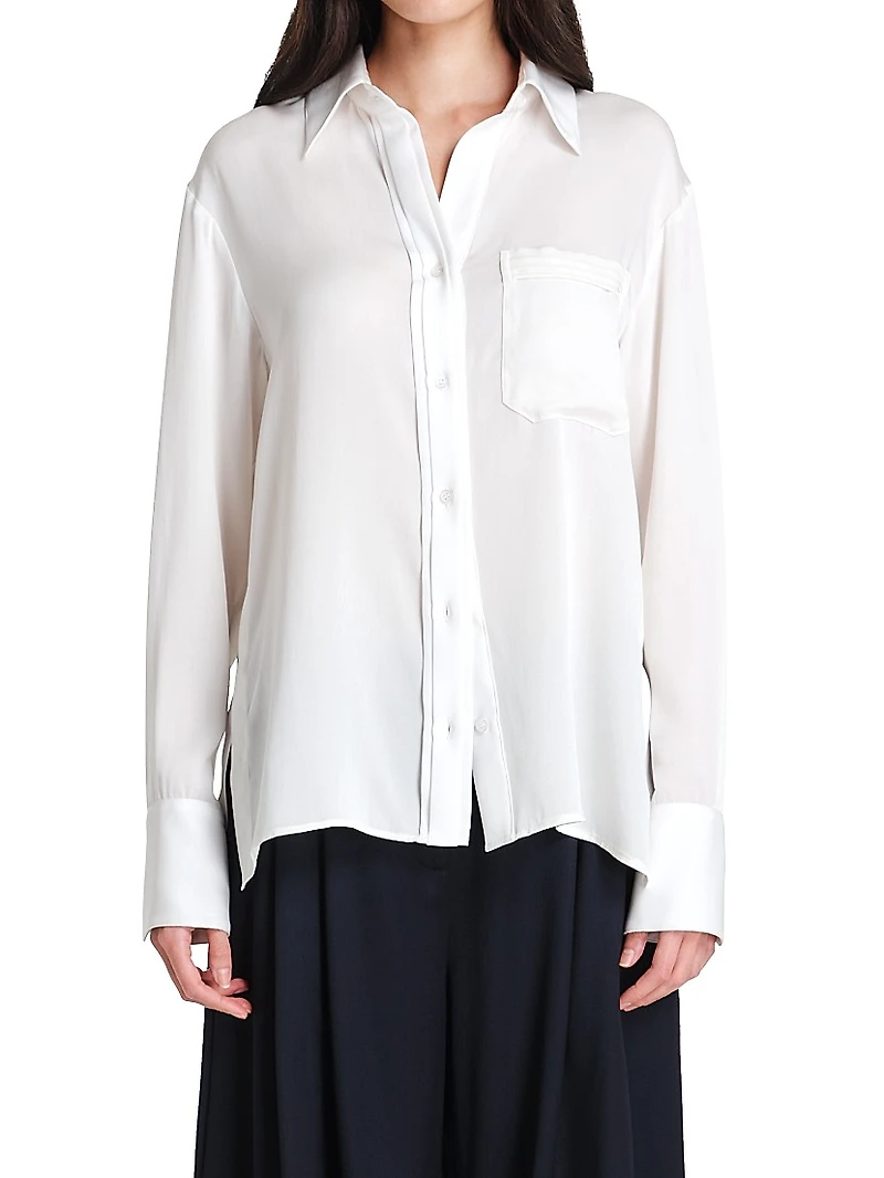 New Joey Stretch-Silk Shirt