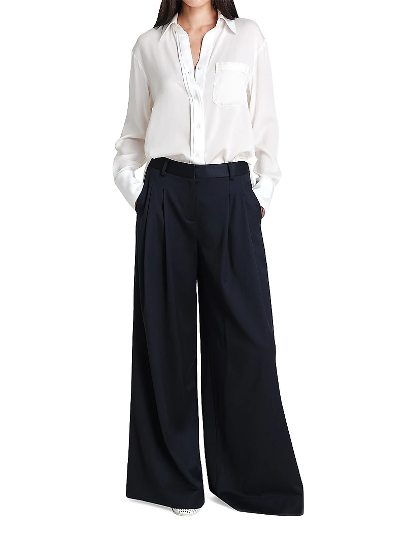 New Joey Stretch-Silk Shirt