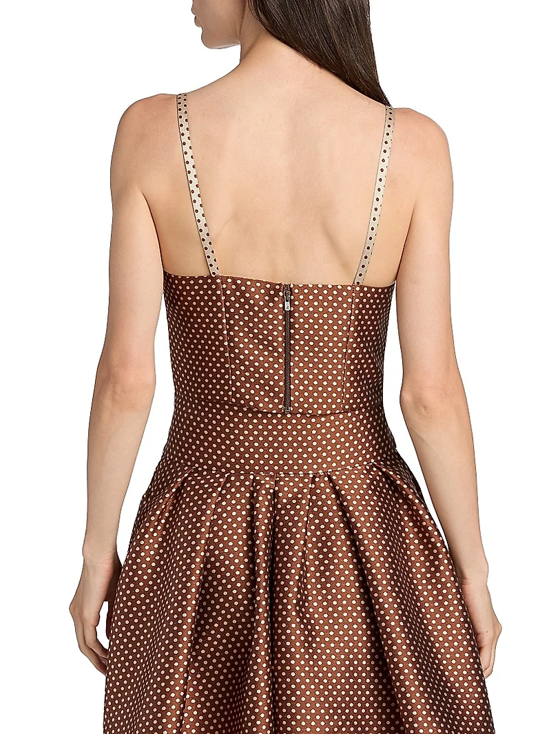 Halfway There Polka Dot Printed Crop Top