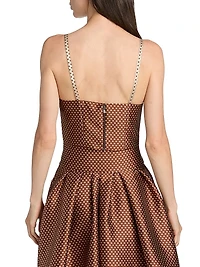 Halfway There Polka Dot Printed Crop Top