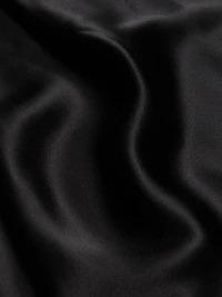 Bias-Cut Turtleneck Mix Media Gown