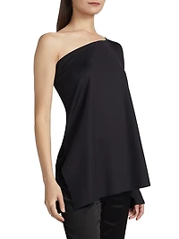 One-Shoulder Caftan Top