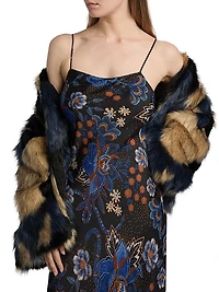 Snakes Bouquet Printed Maxi Slipdress