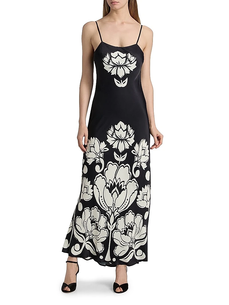Floral Arabesque Slipdress