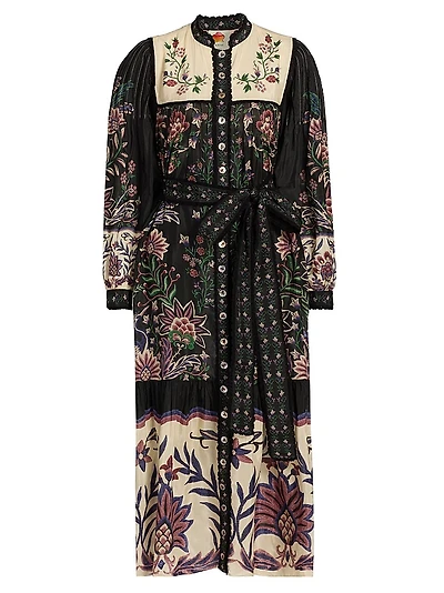 Marvelous Garden Floral Maxi Shirtdress