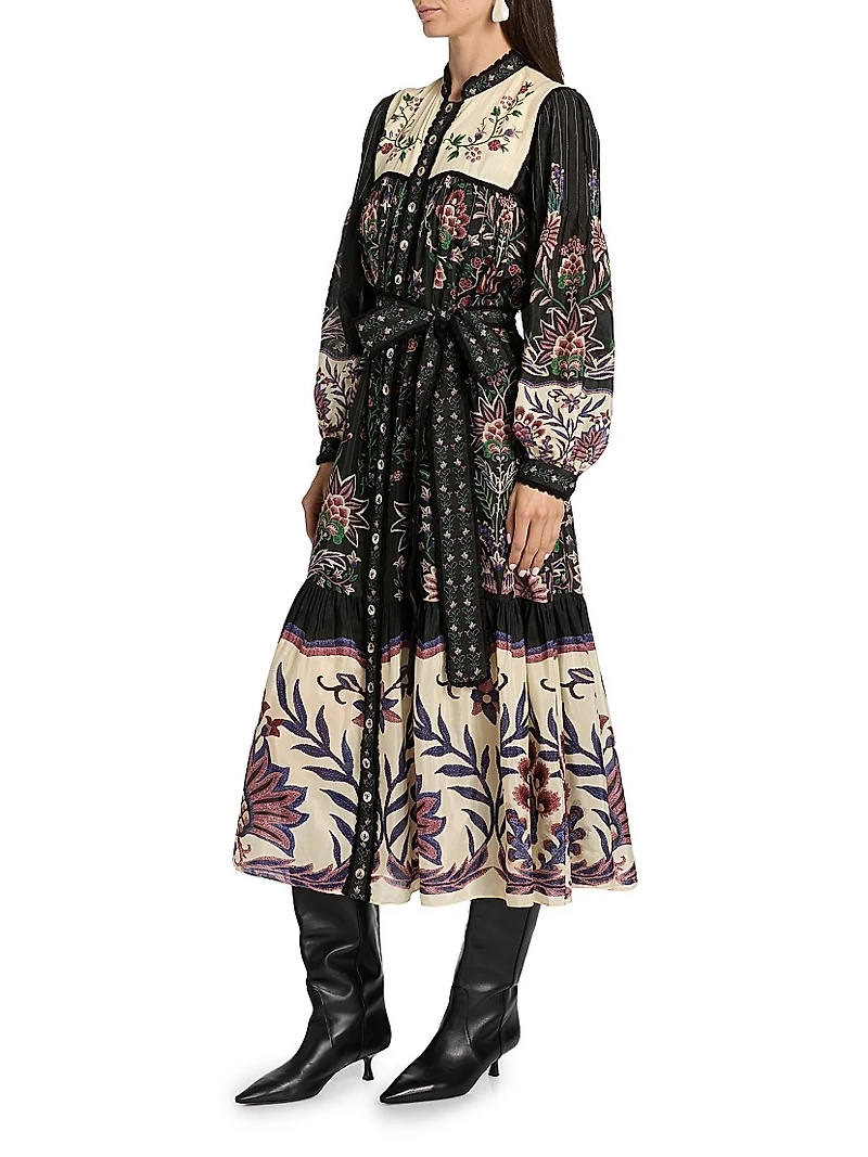 Marvelous Garden Floral Maxi Shirtdress